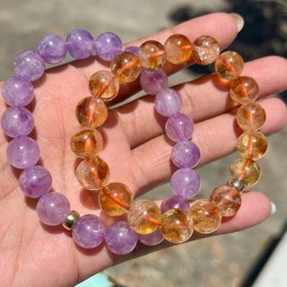 Lavender Amethyst  OR Citrine with 14K  Solid Gold Accent?  ;Me Both 🥰