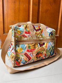 LeSportsac  travel theme large duffel bag