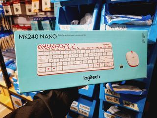 Logitech MK240 Nano Wireless Keyboard Mouse Combo White
