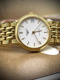 Longines Presence L5.650.2 White Dial Gold Plated Stainless Steel