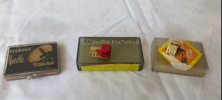 Lot of 3 Vintage Turntable Parts Needles Untested as-is