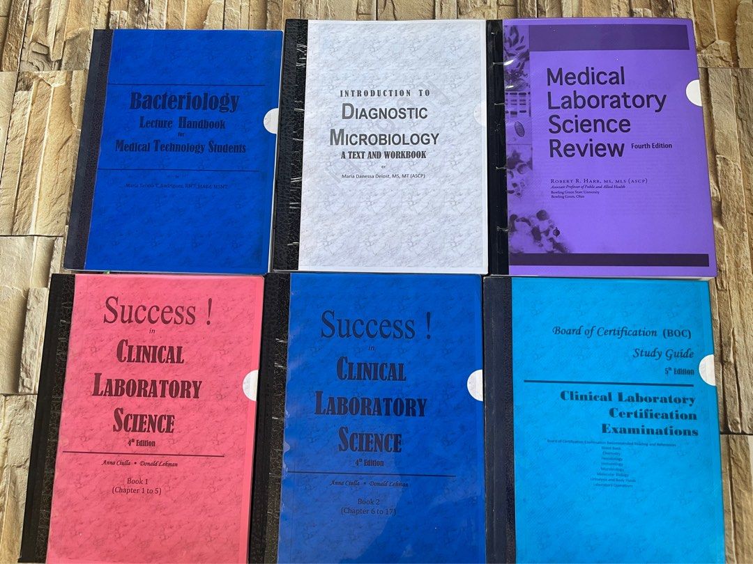 Medical Technology Reference Books (Rodriguez, Delost, Harr, Ciulla) (Category: Textbooks) located in San Fernando. Submitted by oli_thegreat (Listing ID 1300201290, Image 1). Description: [Quality Reprints] Medical Technology Reference Books RFS: RMT, MD already. Need shelf space hence, decided to declutter TAKE ALL: 1,500 + shipping fee 📚 Bacteriology (Rodriguez) - 249 📚Introduction to Diagnostic Microbiology (Delost) - 349 📚Medical Laborato