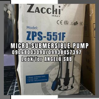 MICRO ZACCHI SUBMERSIBLE WATER PUMP