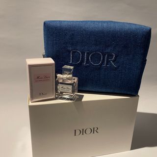 Miss Dior Blooming Bouquet 5ml & Dior Denim Jeans Makeup Pouch