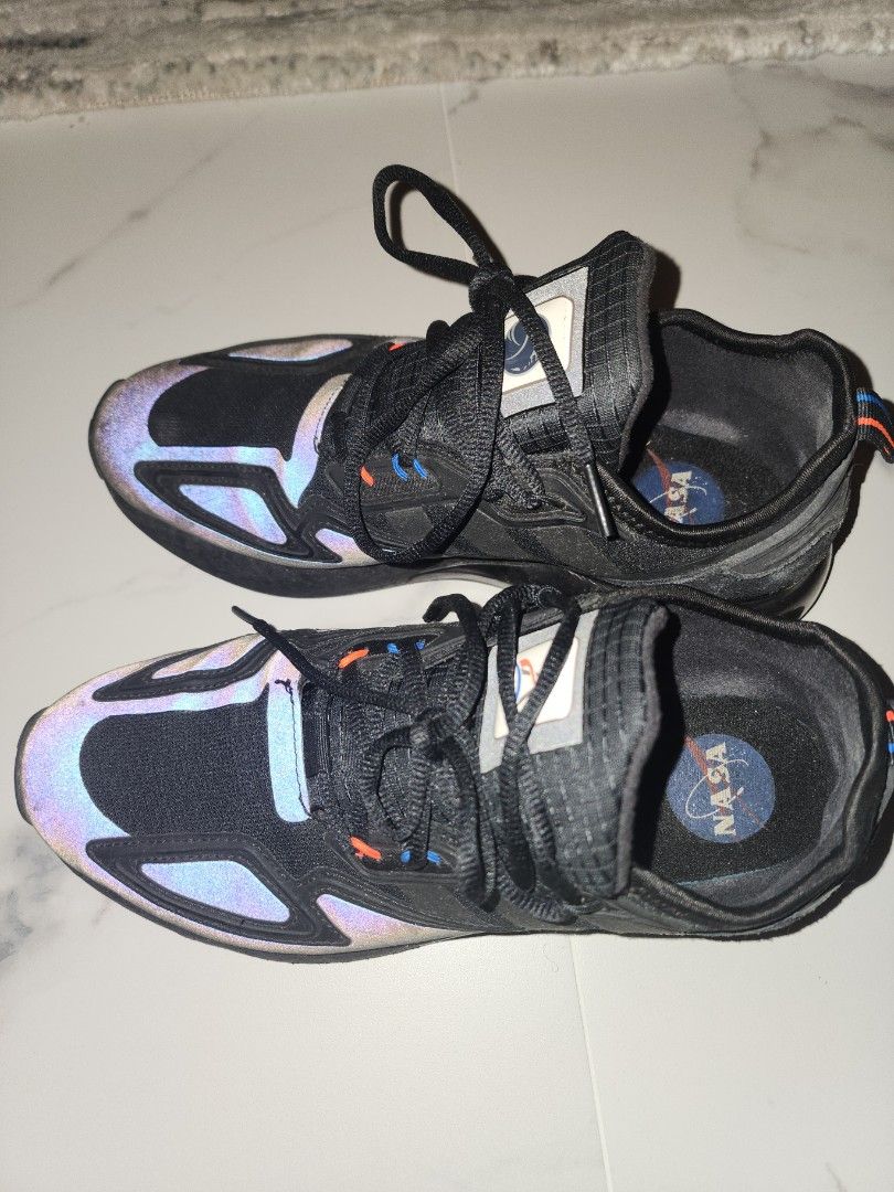 NASA x adidas ZX 2K Boost Space Race Black H03247 Men s Fashion Footwear Sneakers on Carousell