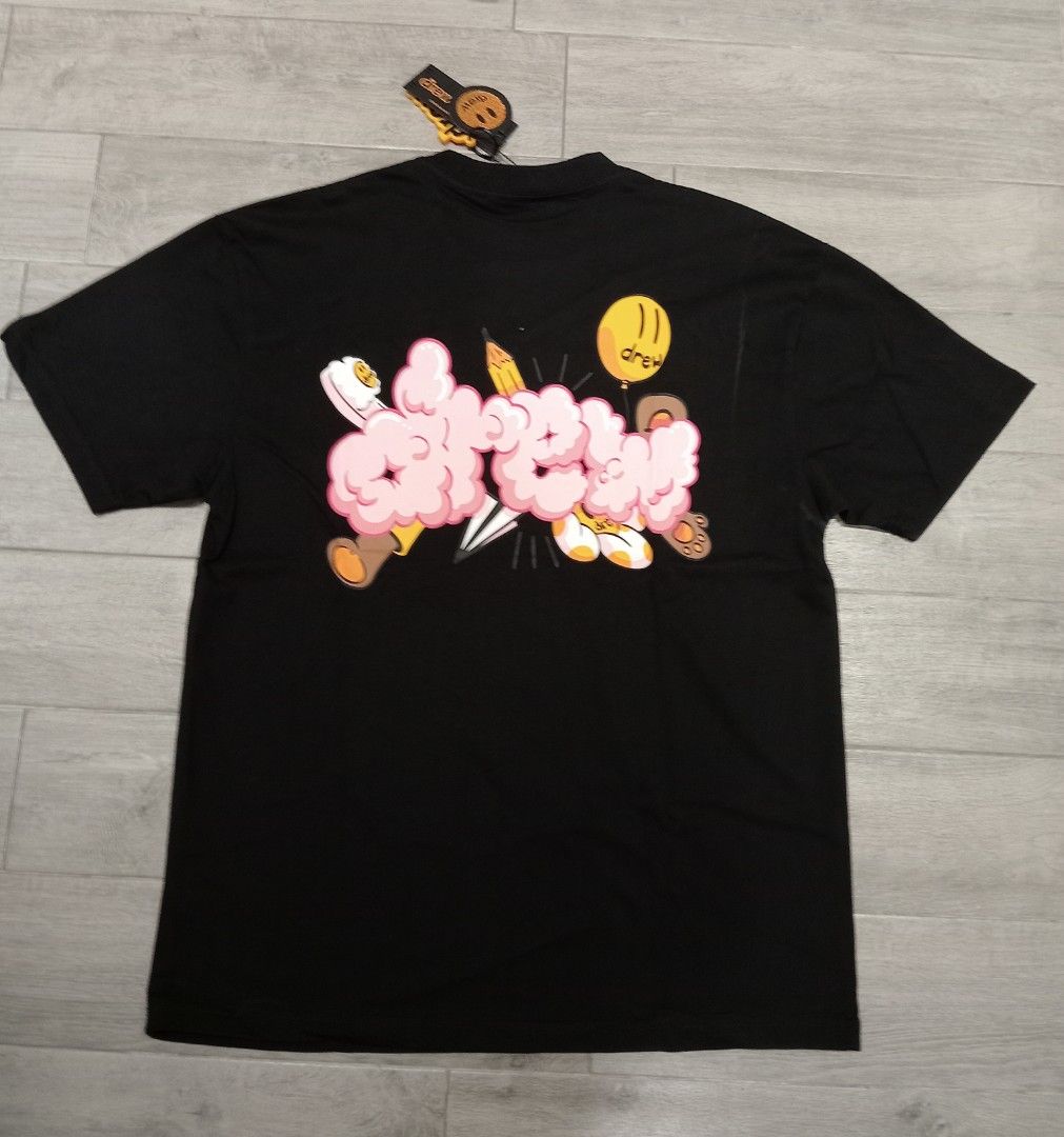 NEW] Drew Doodle Joy Black shirt ADLV FOG BATHING APE undefeated