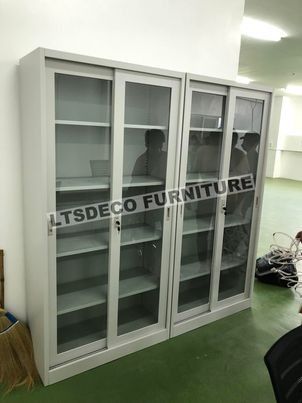 Office Furniture Full Glass Steel Cabinet Office Partition