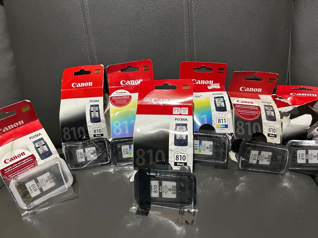 Original Empty Canon Cartridge 810 & 811 (Category: Printers, Scanners & Copiers) located in Quezon City. Submitted by decluttering_randomstuff (Listing ID 1300246399, Image 1). Description: (REMAINING STOCK: 3 PCS 810 Cartridge) Empty Cartridge for Canon. Cartridge 810 and 811 J&T express to be shouldered by the buyer. Can be delivered ASAP MOP: Gcash.
