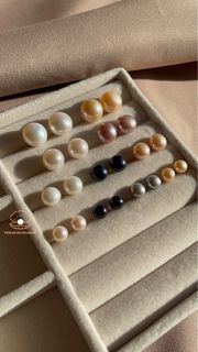 Original Freshwater Pearl Stud Earrings (All Sizes are available)