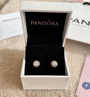 Pandora Sparkling Halo Earrings 💖💎✨