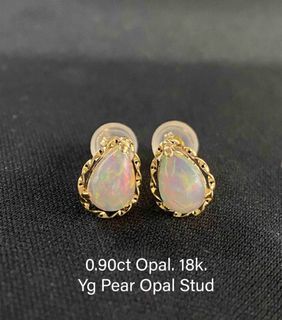 Pear Opal Earrings