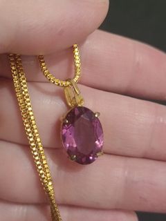 Pink Topaz necklace from Japan