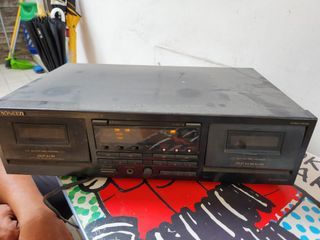 Pioneer CT W511R double cassette stereo tape deck made in japan