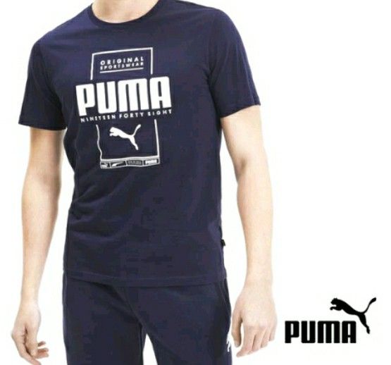 BNWT Men s Tee PUMA 1948 Original Sportswear Navy Essentials Collection