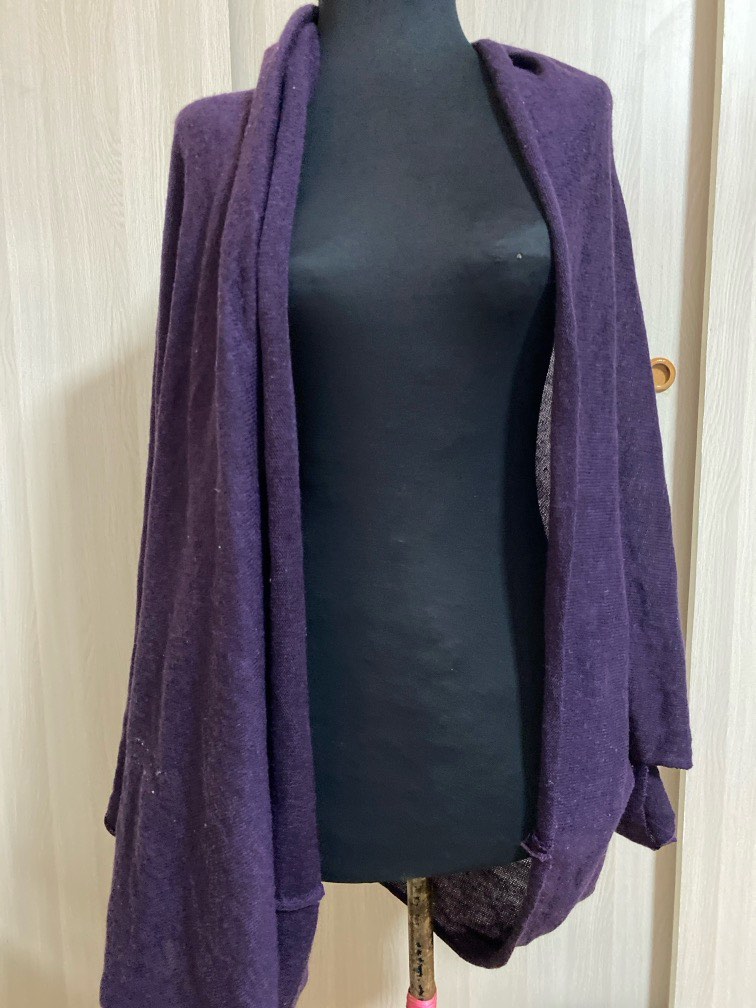 Purple Shrug, Women's Fashion, Coats, Jackets and Outerwear on Carousell