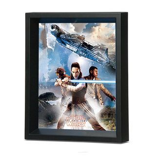 PYRAMID ORIGINAL Star Wars The Last Jedi 3D Lenticular Framed Poster 23.5 x 28.5cm BRAND NEW