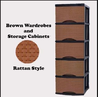 Rattan style cabinet