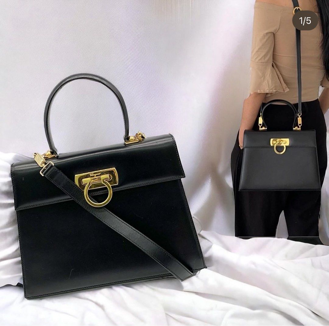 Salvatore Ferragamo Kelly bag Luxury Bags Wallets on Carousell