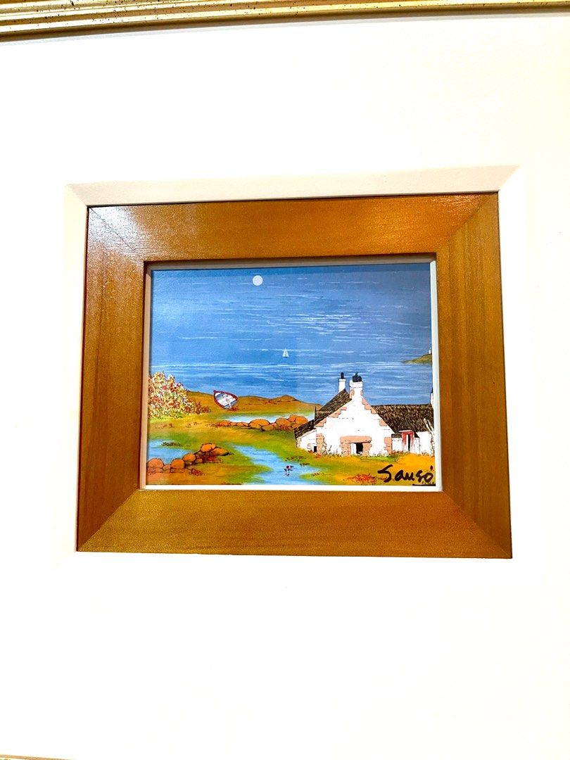 Sanso Signed Postcard (Category: Art & Prints) located in Quezon City. Submitted by genesis_09 (Listing ID 1300140947, Image 2). Description: Artist: Juvenal Sanso Medium: framed notecard signed by Sanso Size: 15.2cm x 12 cm Year: 2014 With coa .