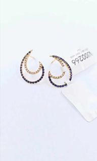 Sapphire/Diamond Earring