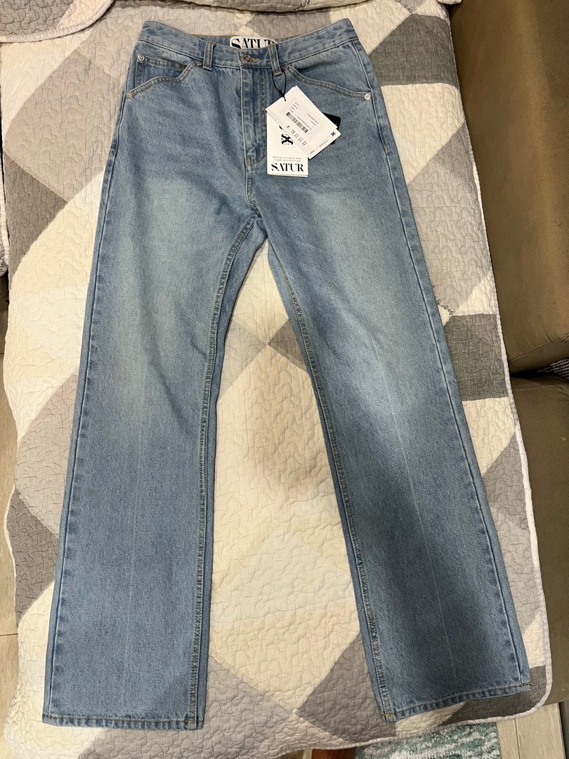Satur Classic Chelsea Denim Pants Light Washed Blue, Men