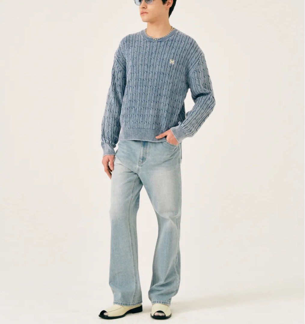 Satur Classic Chelsea Denim Pants Light Washed Blue, Men