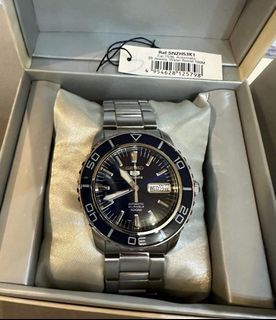 Seiko 5 Sports Automatic Navy Blue Dial Stainless Steel AUTHENTIC