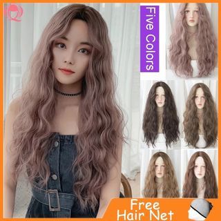 "Seven Queen" wig female long curly hair wool curling center point no bangs perm whole wig