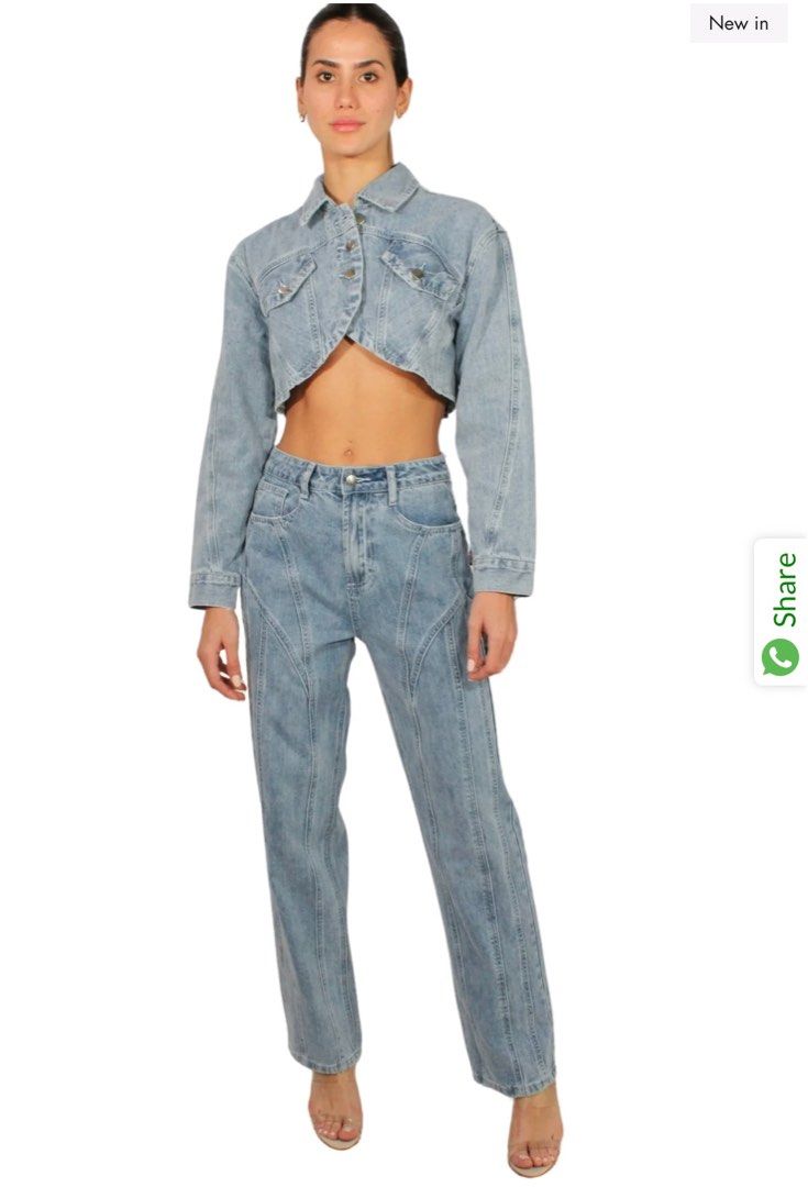 Shein Straight cut Jeans (Category: Jeans) located in Caloocan City. Submitted by decluttermnl__ (Listing ID 1300254730, Image 1). Description: Best fit waist 28-30 Highwaist Baggy .