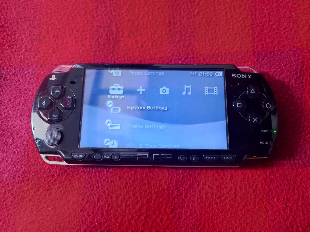 Sony PSP2000 Slim with 128GB Package (Category: PlayStation) located in Manila. Submitted by simplicito (Listing ID 1300193386, Image 2). Description: PSP2000 Black Features: Still Smooth and Presentable In Good Gaming Condition Latest 6.61 Pro-C2 Infinity CFW Installed Can Play Downloaded Games Package include: PSP2000 Unit Memory Stick with games Airfoam Pouch Case 220V Charger Crystal Case *Fixed Price.