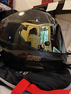 SPY Corsa PD Carbon Fiber S0 SNAKE Full Face Dual Visor Helmet