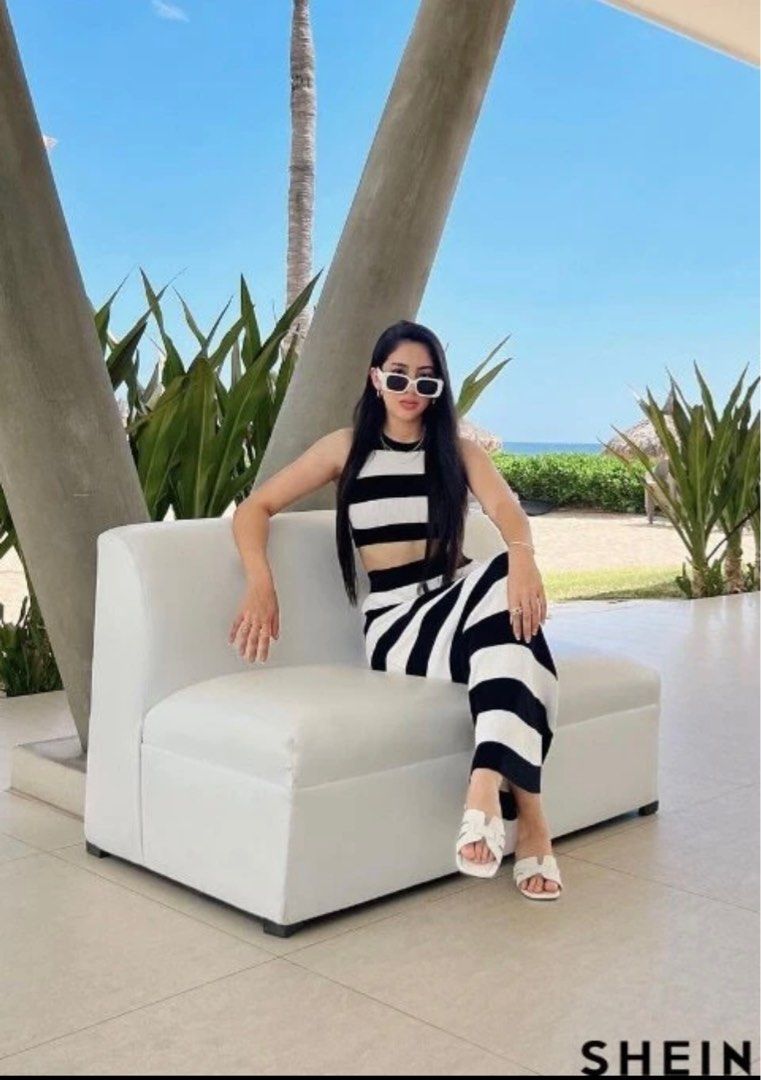 Stripes Knitted Skirt Coordinates (Category: Sets or Coordinates) located in Caloocan City. Submitted by decluttermnl__ (Listing ID 1300249464, Image 1). Description: Best fit M-L.