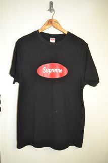 Supreme Oval Logo Black Shirt