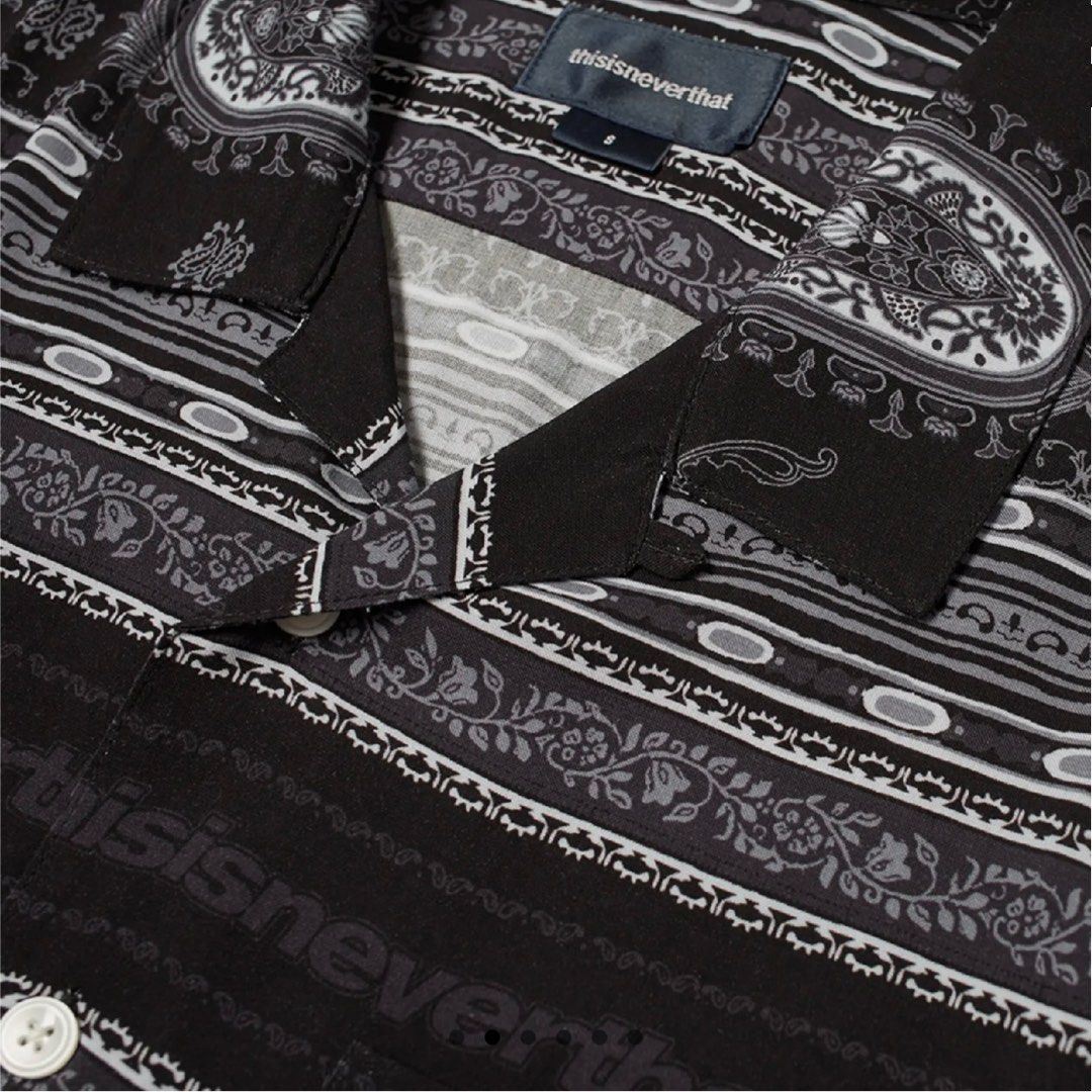 Thisisneverthat Paisley Shirt (Category: Tshirts & Polo Shirts ) located in Quezon City. Submitted by jojotarokun (Listing ID 1300237012, Image 2). Description: used once with + tag pit2pit: 21.5 length: 28 shipping not included no trades .