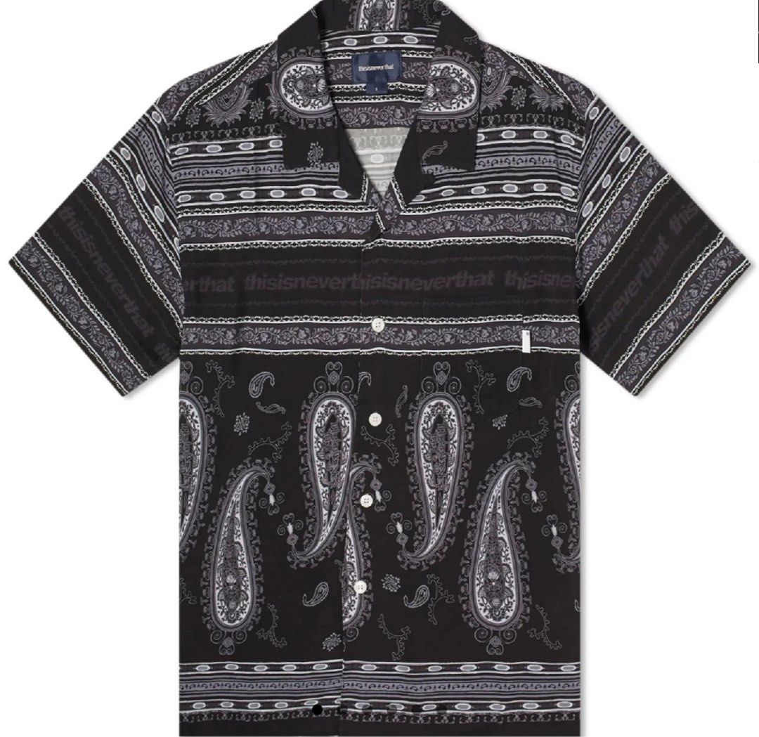 Thisisneverthat Paisley Shirt (Category: Tshirts & Polo Shirts ) located in Quezon City. Submitted by jojotarokun (Listing ID 1300237012, Image 1). Description: used once with + tag pit2pit: 21.5 length: 28 shipping not included no trades .