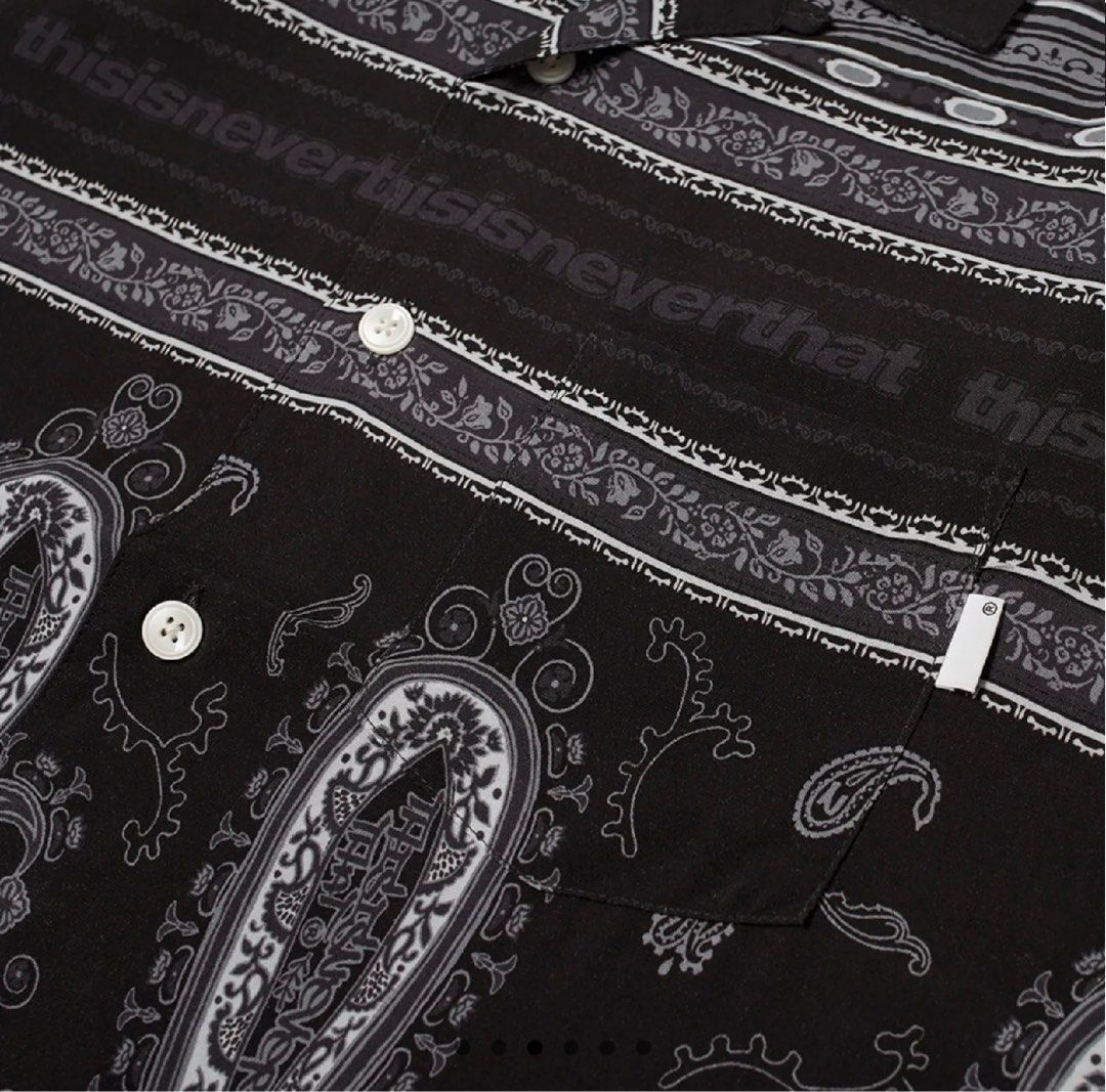 Thisisneverthat Paisley Shirt (Category: Tshirts & Polo Shirts ) located in Quezon City. Submitted by jojotarokun (Listing ID 1300237012, Image 3). Description: used once with + tag pit2pit: 21.5 length: 28 shipping not included no trades .