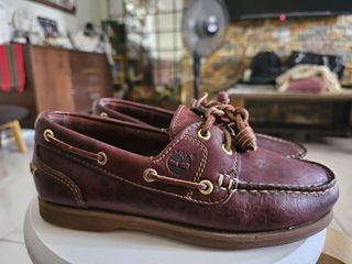 TIMBERLAND Amherst Classic 2-Eye Leather Boat Shoes Loafers womens