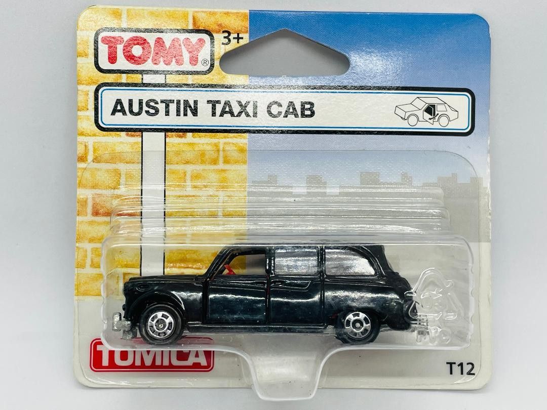 Tomica Tomy T12 F56-1-16 Austin Taxi Cab - UK Edition - Carded 