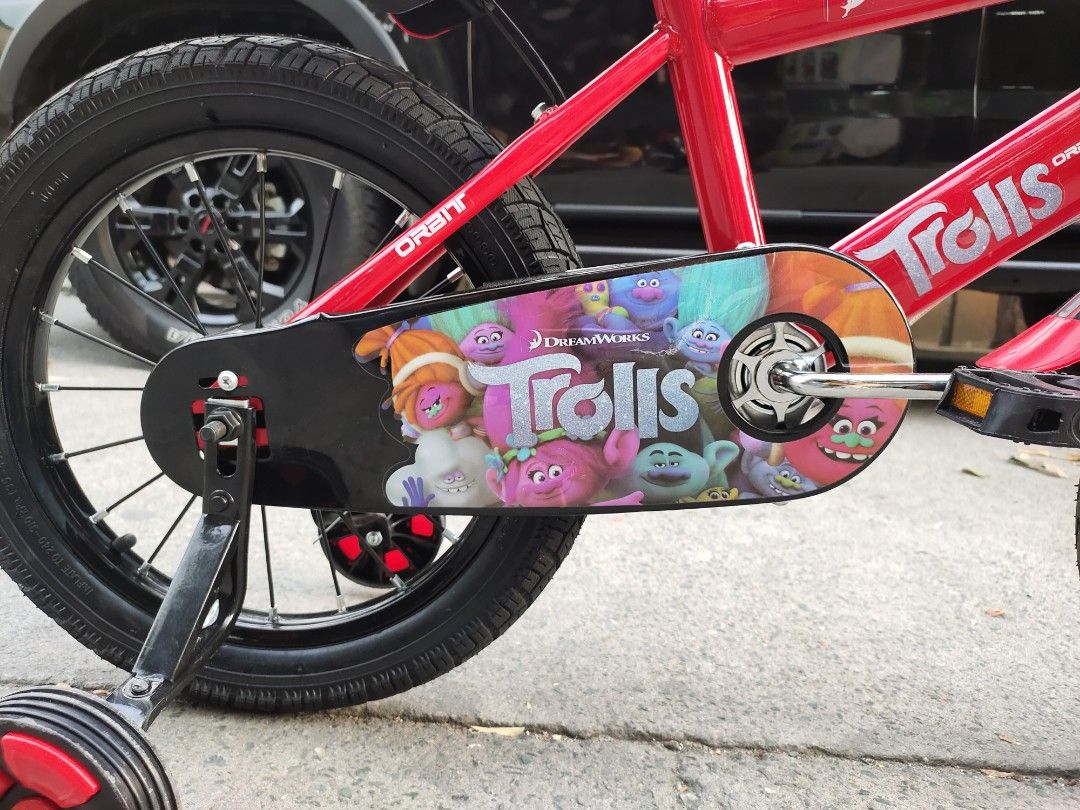 TROLLS KIDS BIKE SIZE 16 Sports Equipment Bicycles Parts Bicycles on Carousell