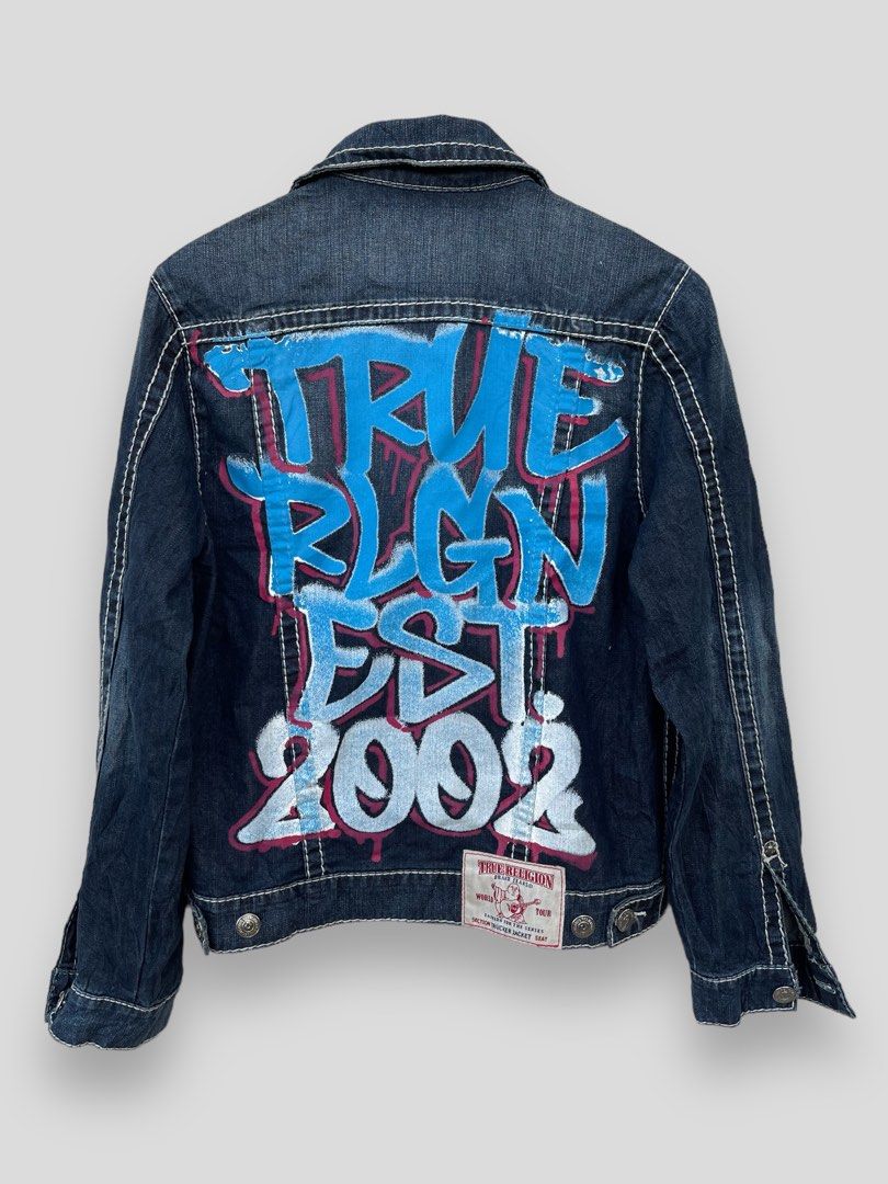 True religion graffiti trucker jacket online