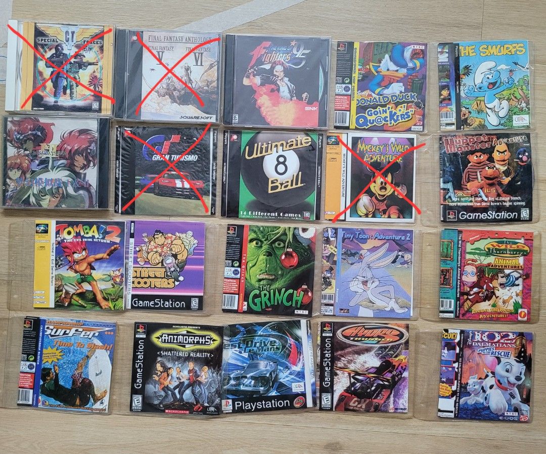 Used PS1 Playstation Friendly Games, Video Gaming, Video Games