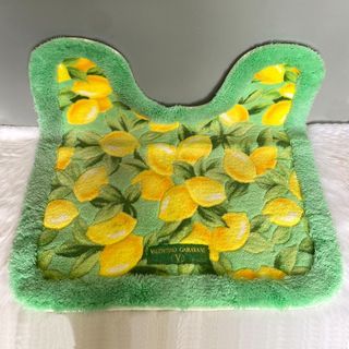 Valentino Garavani Green Yellow Lemon Bathroom Mat Rug