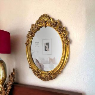 Victorian Golden Wall Mirror