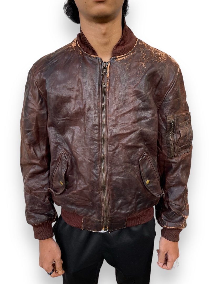 Vintage golden bear biker jacket cheap