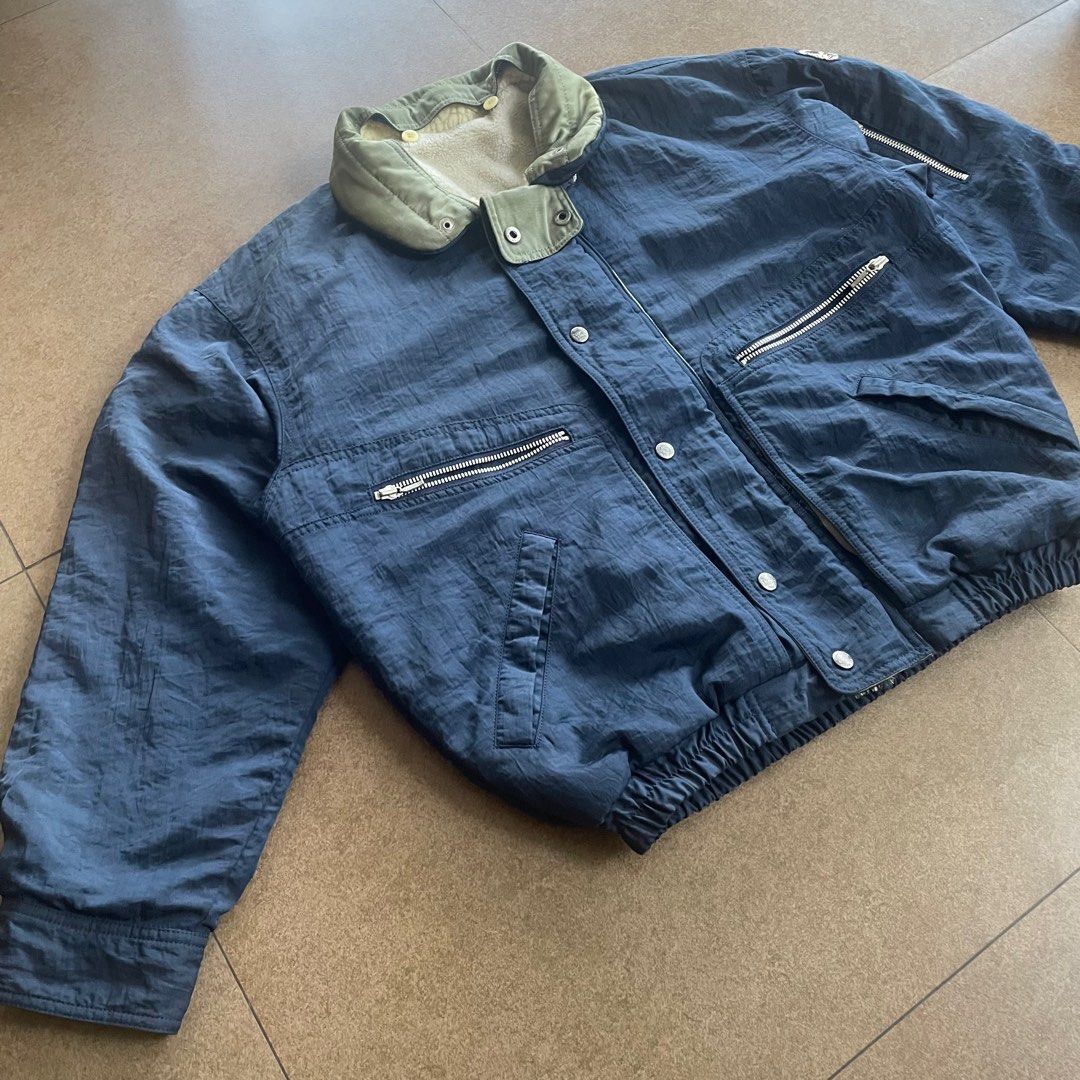 Vintage SINA COVA Lupa Di Mare Monogram Outdoor Jacket Windbreaker Zipper main image 0