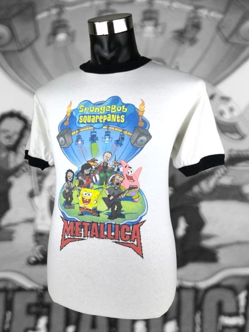 Metallica spongebob t shirt on sale