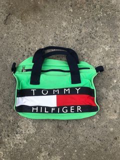 Vintage Tommy Hilfiger Duffle Gym Bag Green
