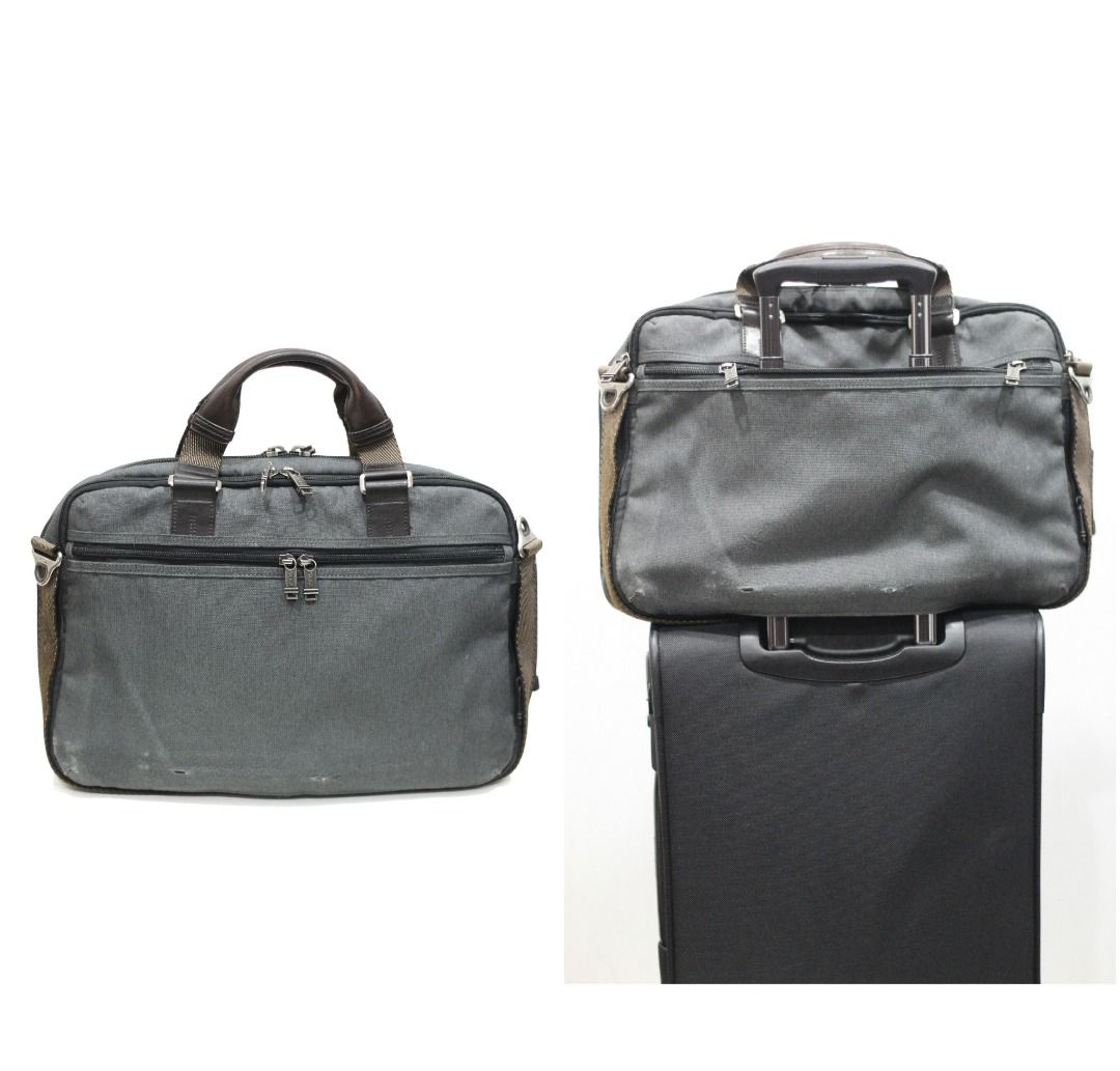 Vintage Tumi 222634AT2 Alpha Bravo Pinckney Expandable Flap Brief 17 laptop bag 15 pilot flight bag banker briefcase