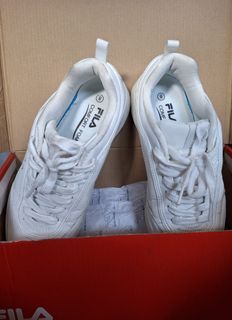 White Fila shoes size 8