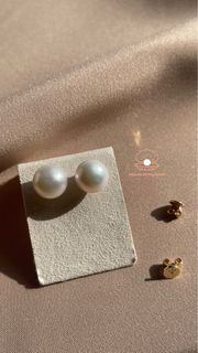 White Freshwater Pearl Stud Earrings (100% ORIGINAL)